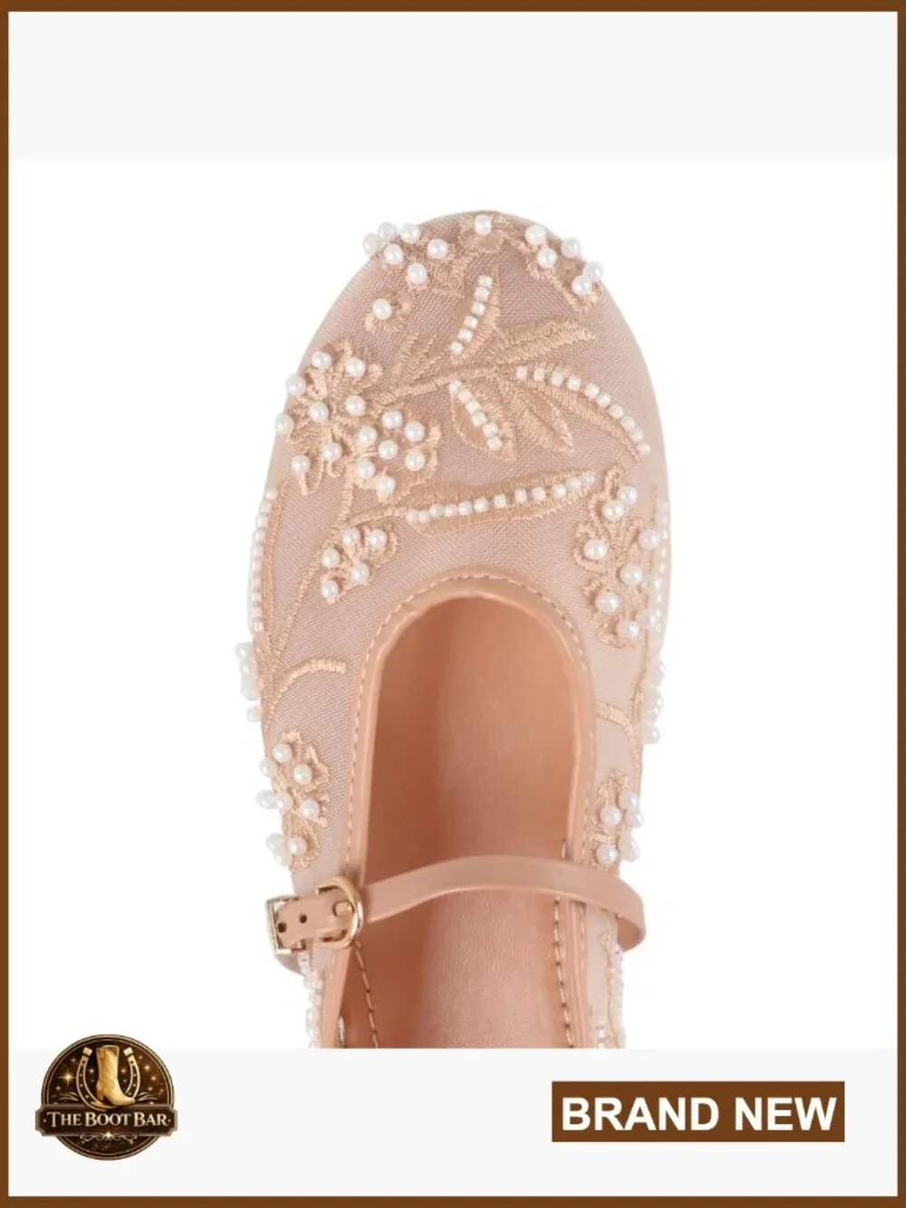 Women's Floral Mesh Ballet Flats with Strap - Round Toe, Slip On, Breathable,